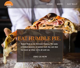 humble pie website